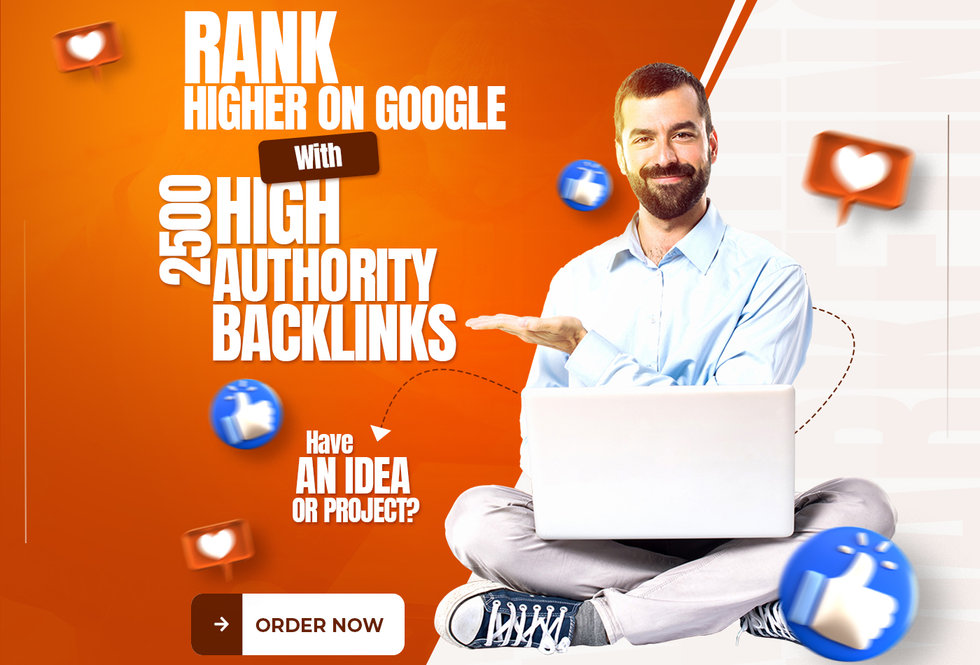 Rank Higher On Google With 2500 DA 50+ Backlinks - PBN, Guest Post, Sidebar, Comments And All Others