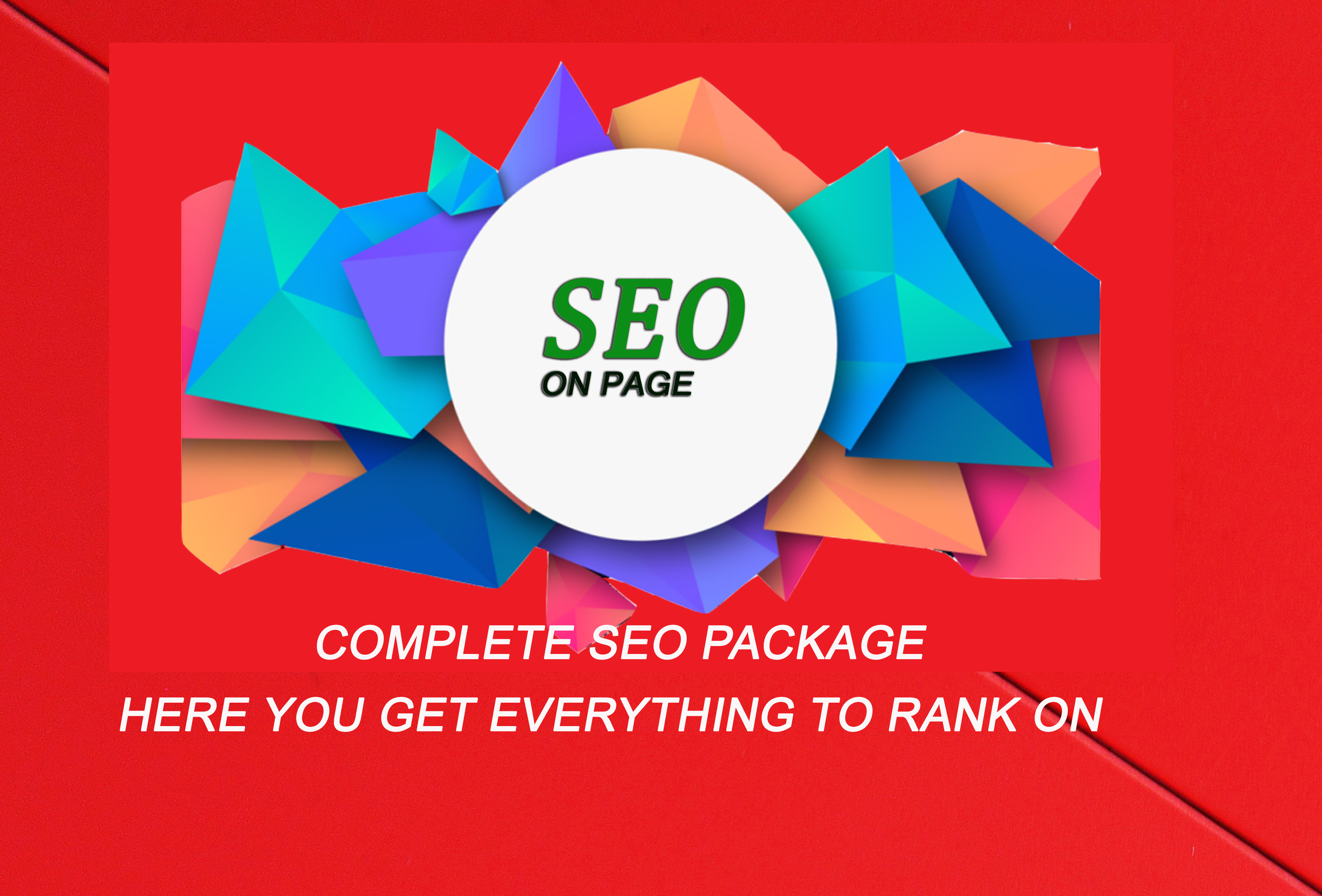 Complete On-page SEO package service