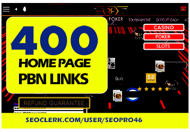 Limited Offer - Buy 3 Get 1 Free- 400 DA 50 CASINO GAMBLING POKER PBN backlinks