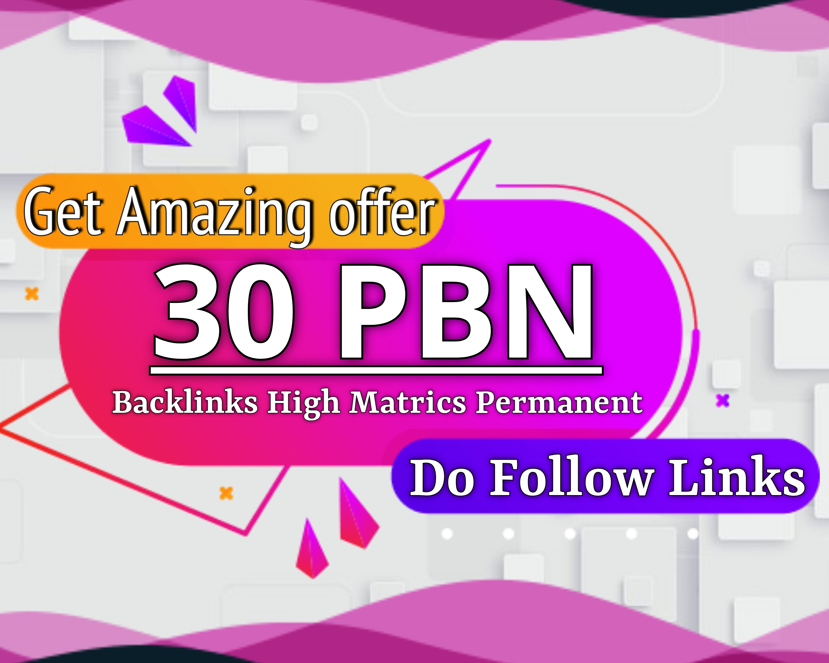 Amazing Offer with 30 PBN Backlinks DA 50+ Dofollow Posts Top Quality