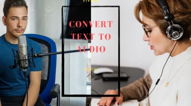 I will convert text to speech real human voice in audio file