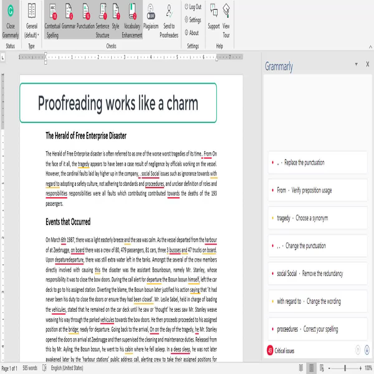 Lightning Fast Professionally done Proofreading