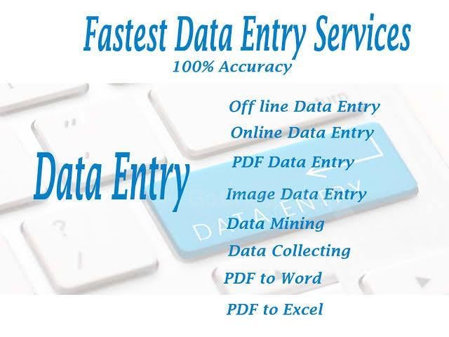 Data entry, web research and copy paste