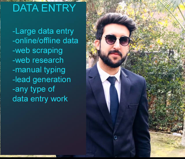 Data entry, web research and copy paste