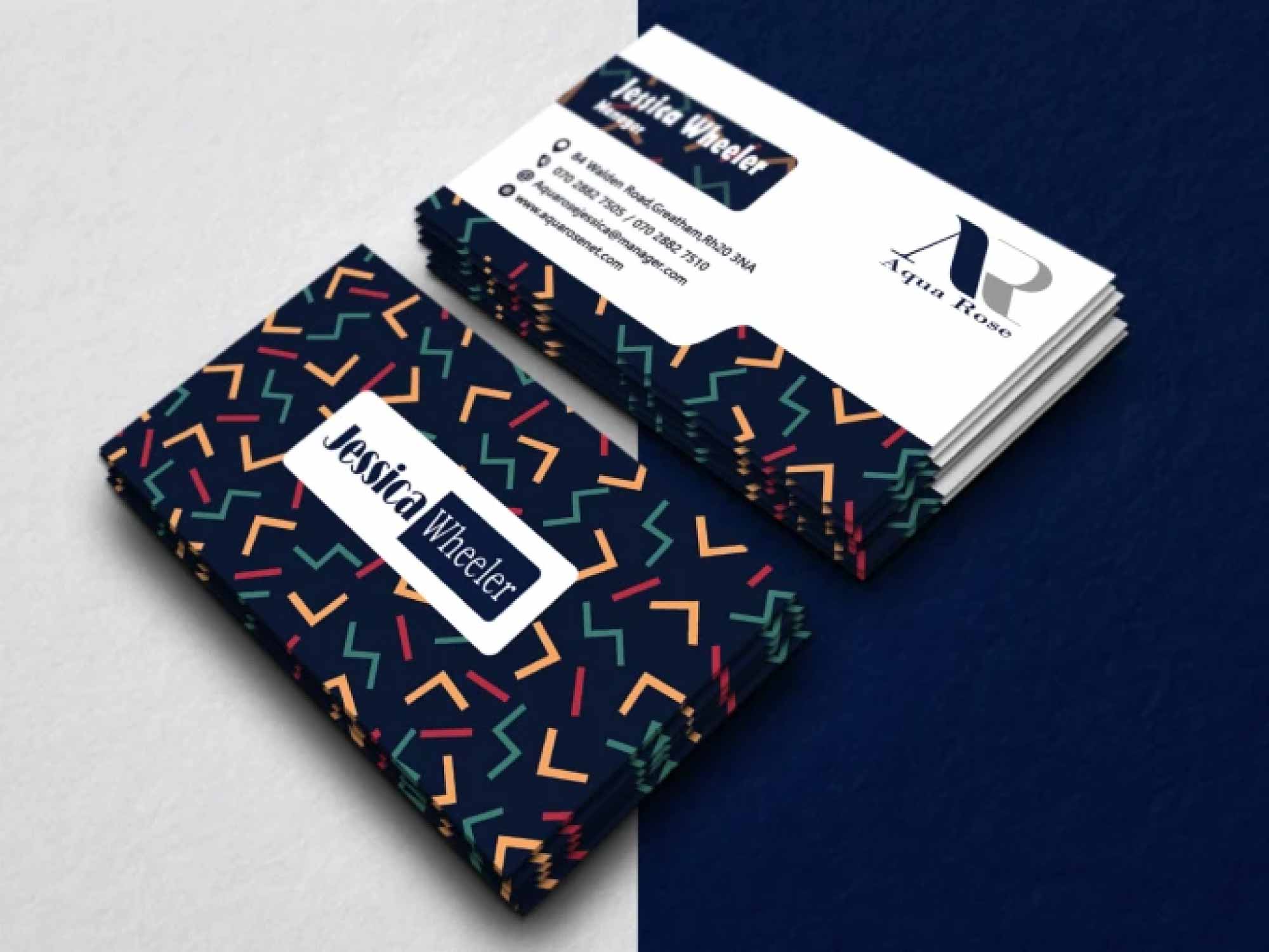 Create modern business card design