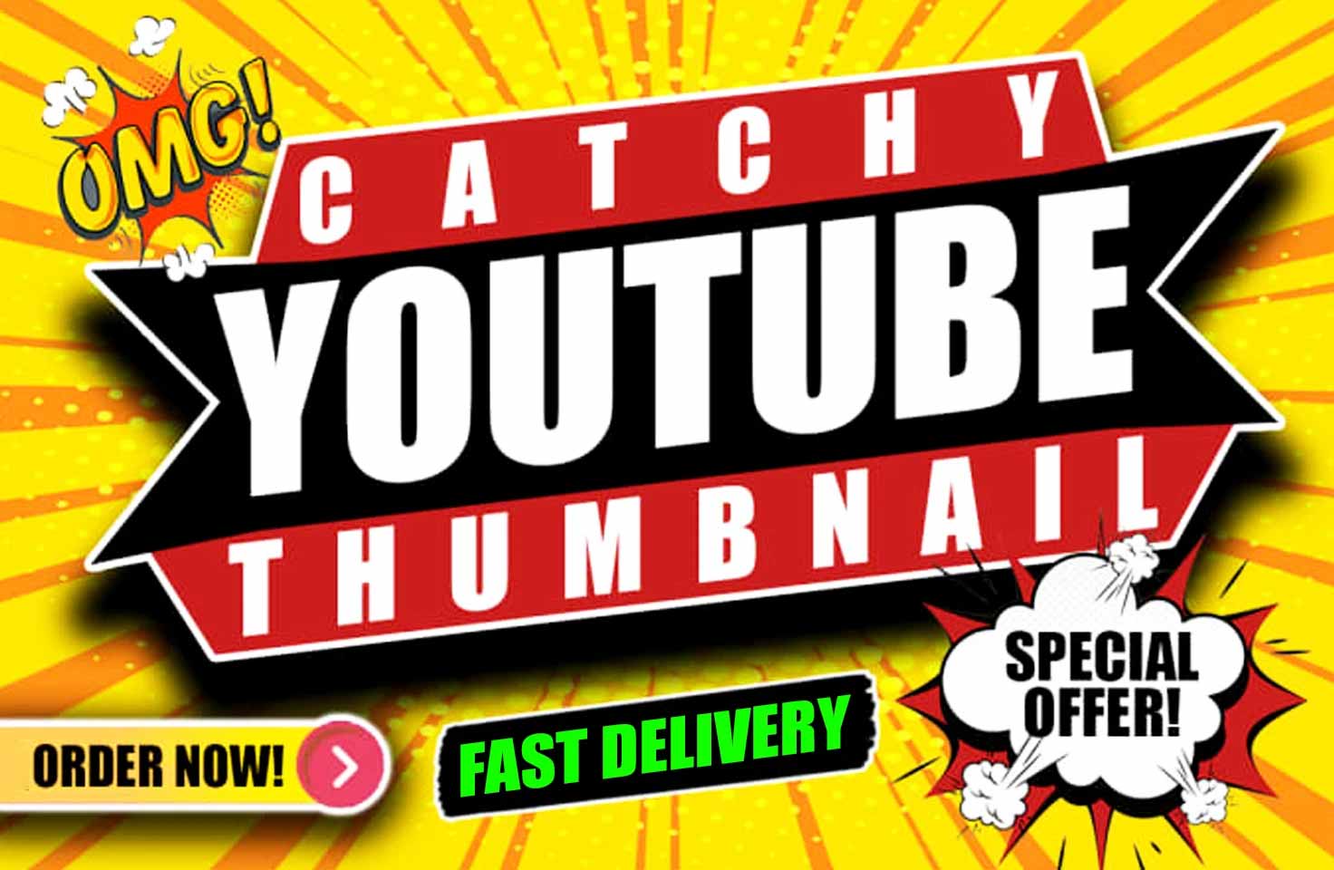 I will design eye catchy YouTube thumbnail