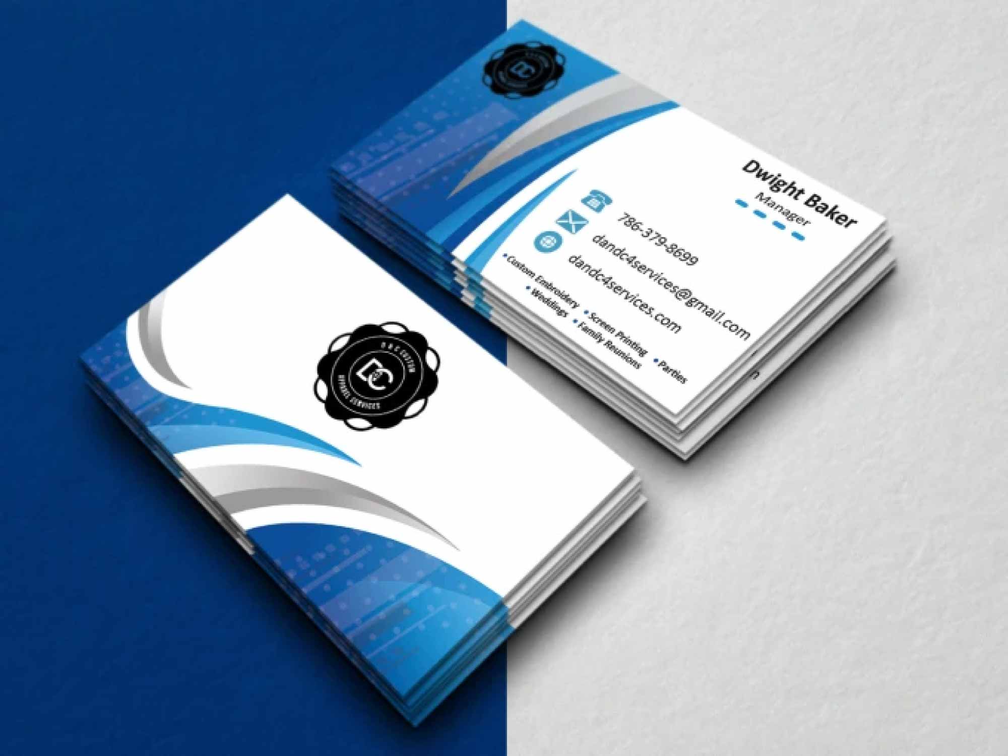 Create modern business card design