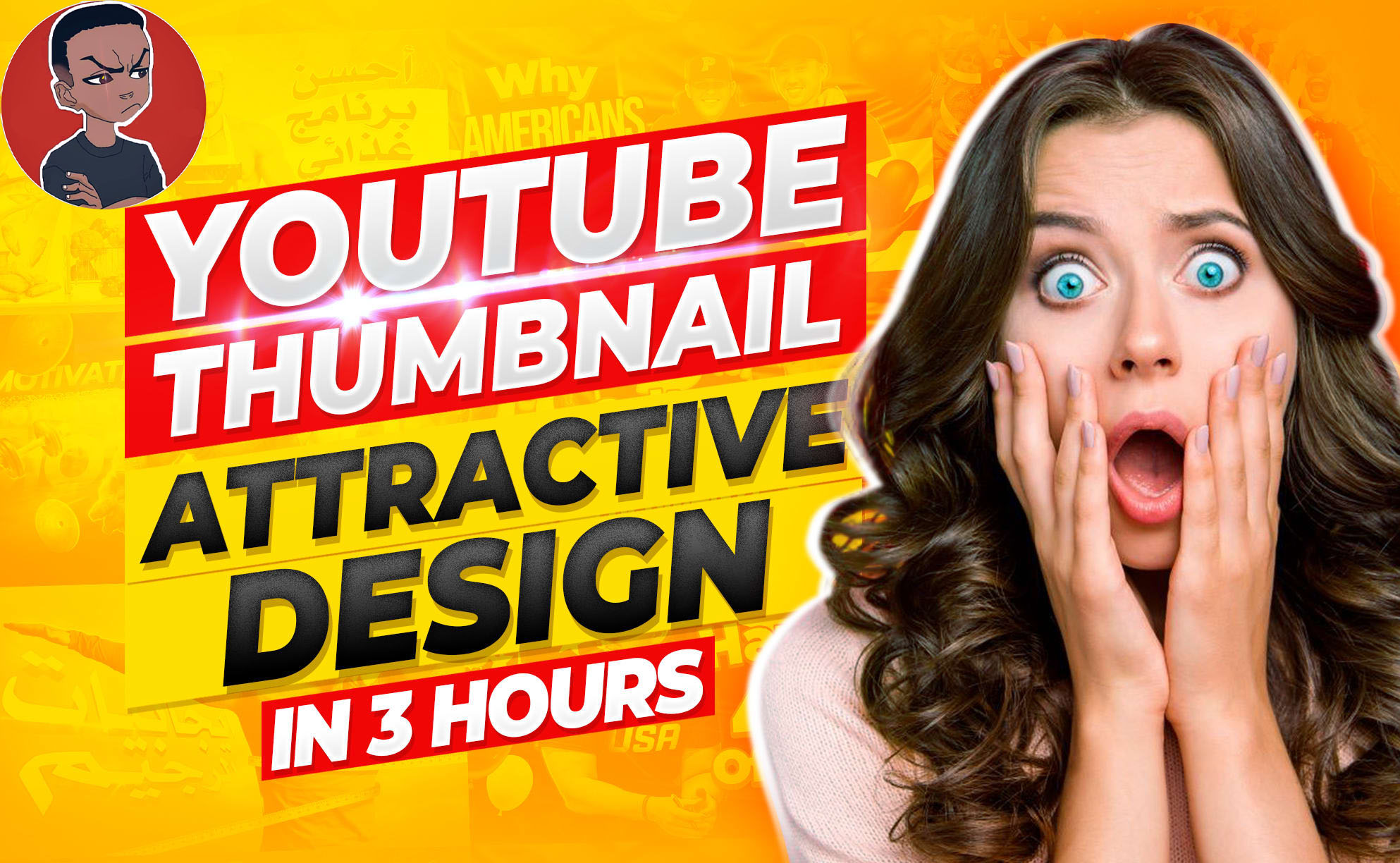 I Ll Design An Amazing Youtube Thumbnail In Less Than Hours For