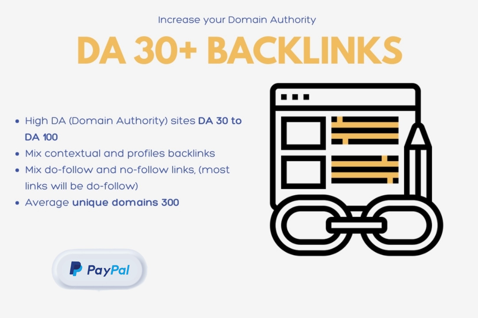 Boost Your Website's SEO with 100 High-Quality DA30+ Backlinks
