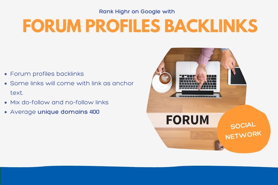 Get 500 Forum Profile Backlinks