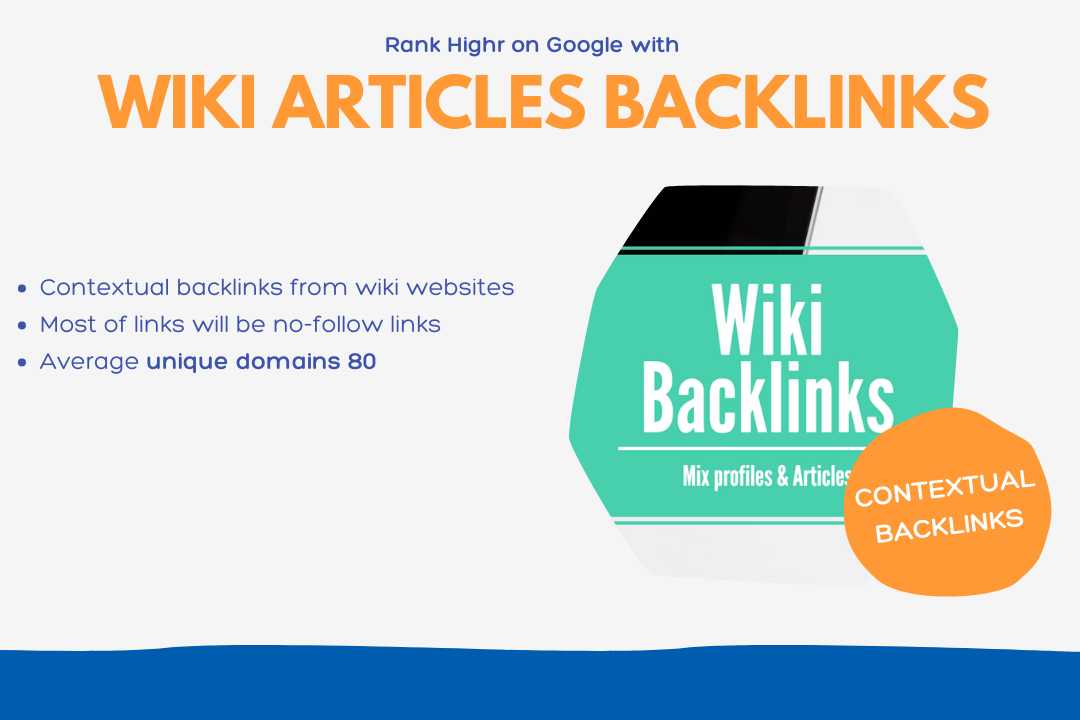 "3000" Contextual backlinks from wiki websites