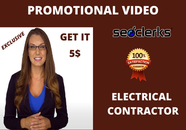 I will create a spokesperson promo video for electric...