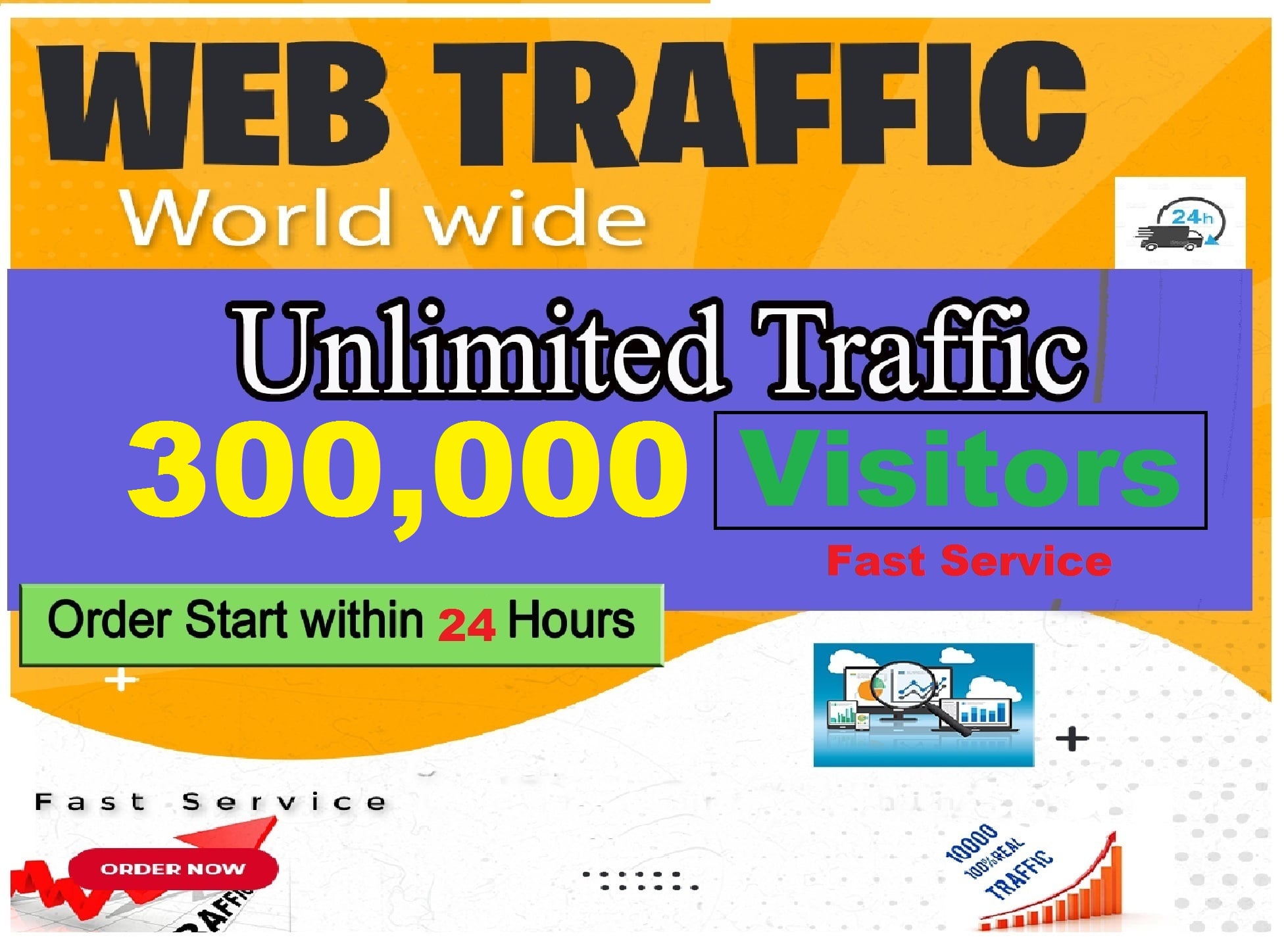 Real Web Traffic 300,000 Worldwide Organic Traffic se...
