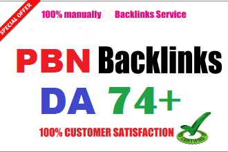 Get 30 PBN Backlinks All DA 70+ websites