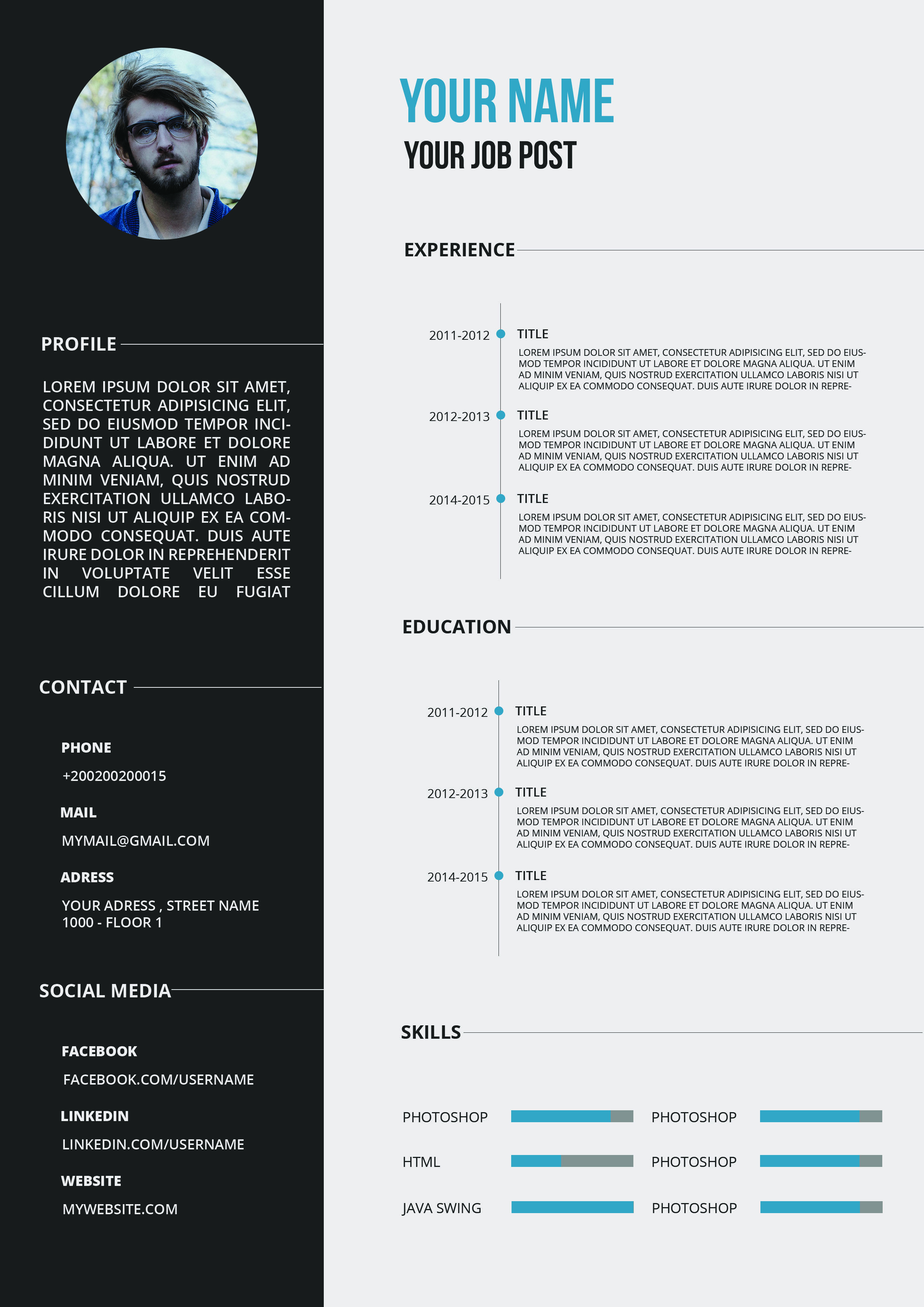 I will provide professional resume writing service and professional resume design