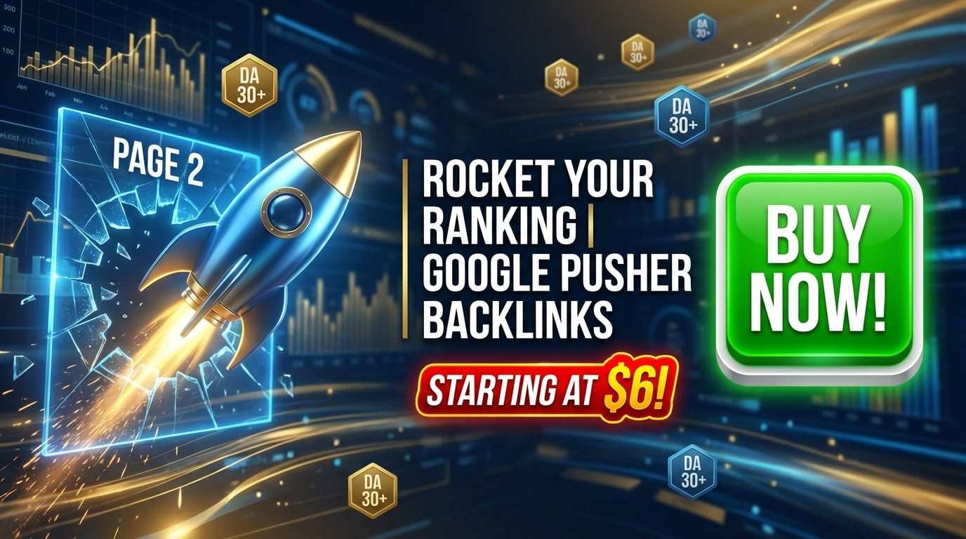 20 High Authority Google Pusher Unique Backlinks DA-3...