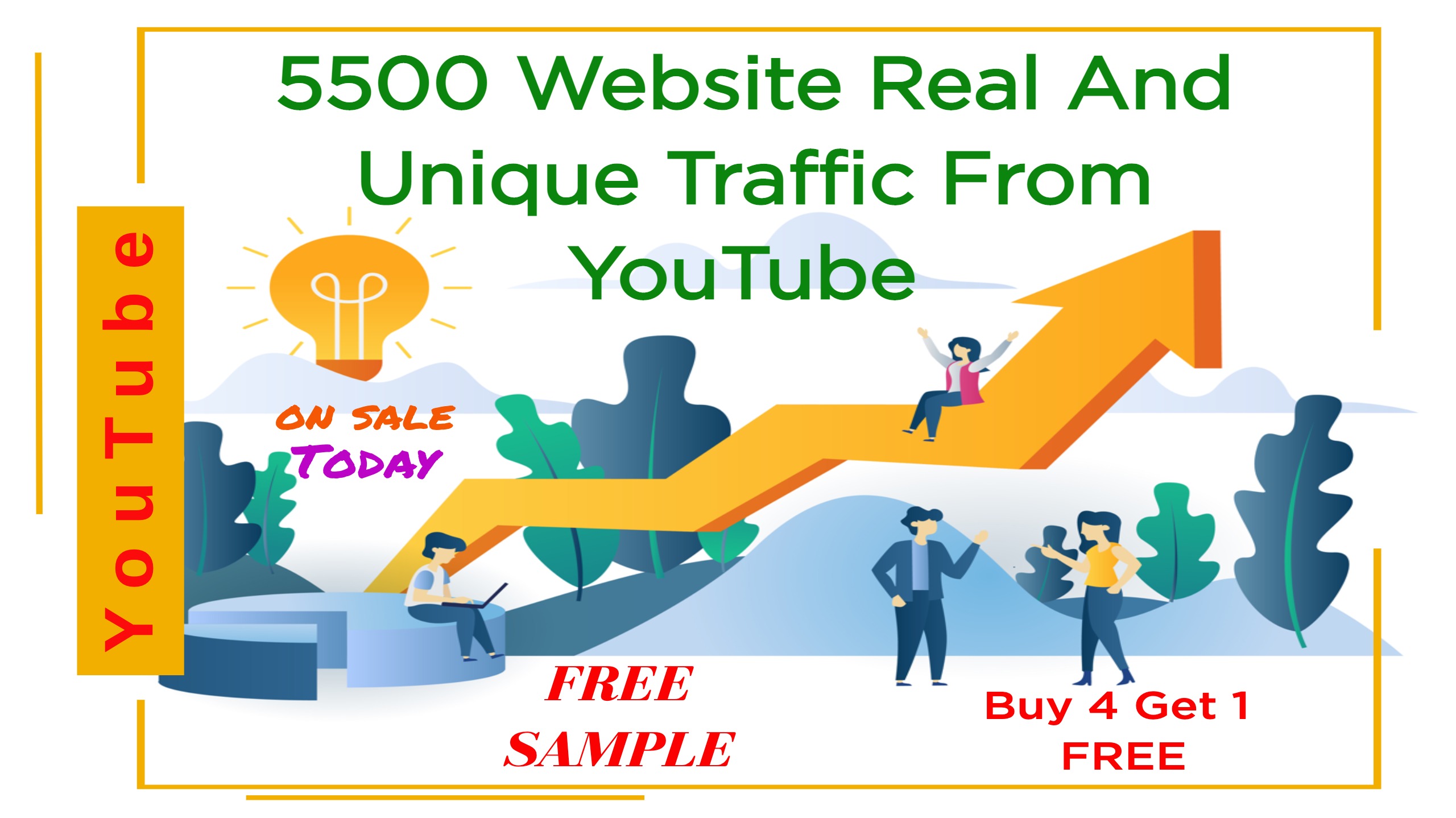 5500 Website Real And Unique Traffic From YouTube 