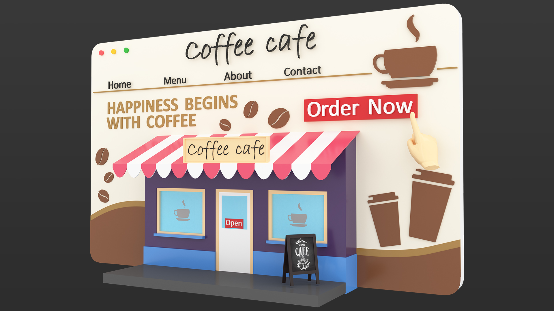 I will do 3d illustration based on your idea