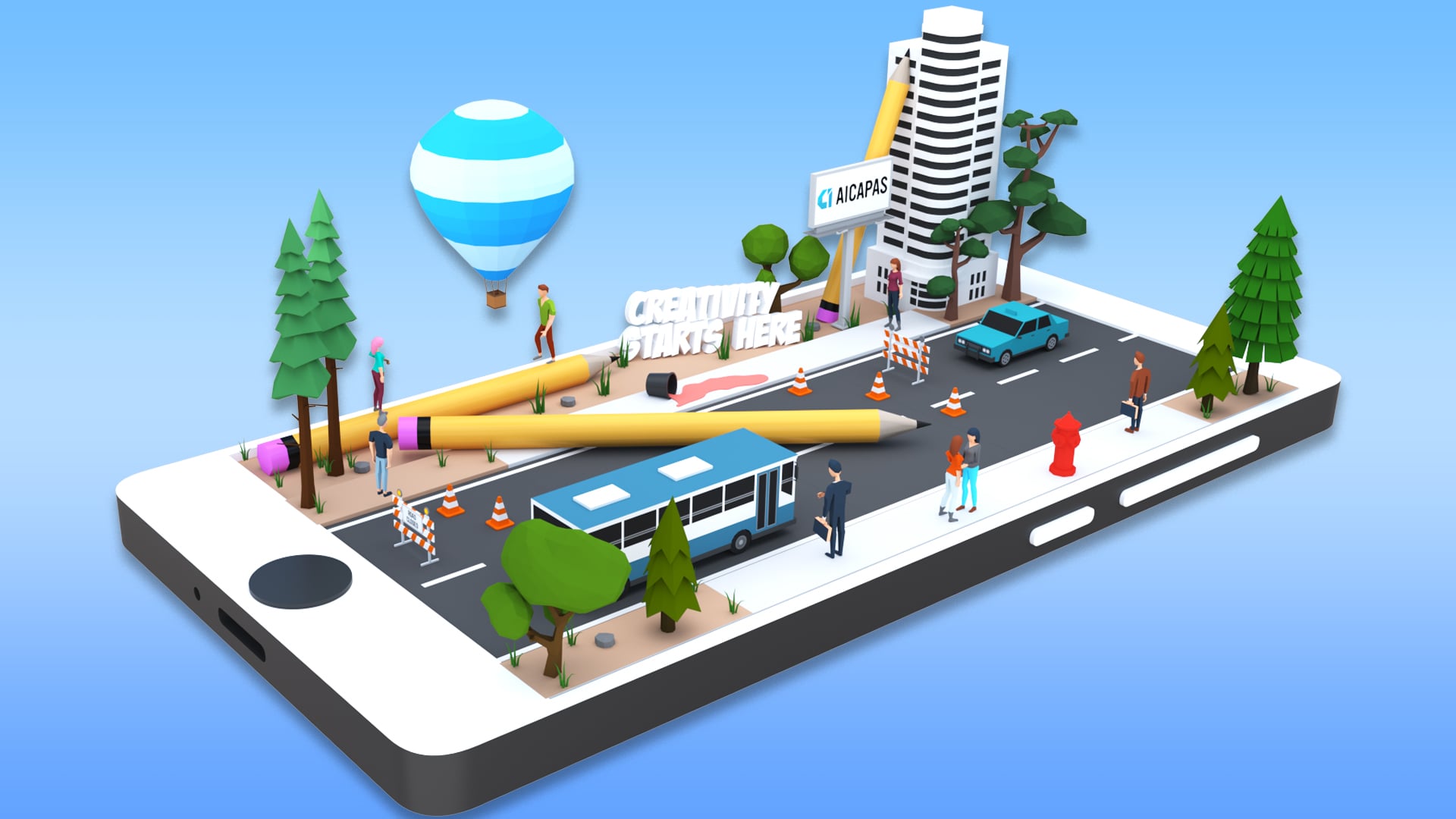 I will do 3d illustration based on your idea