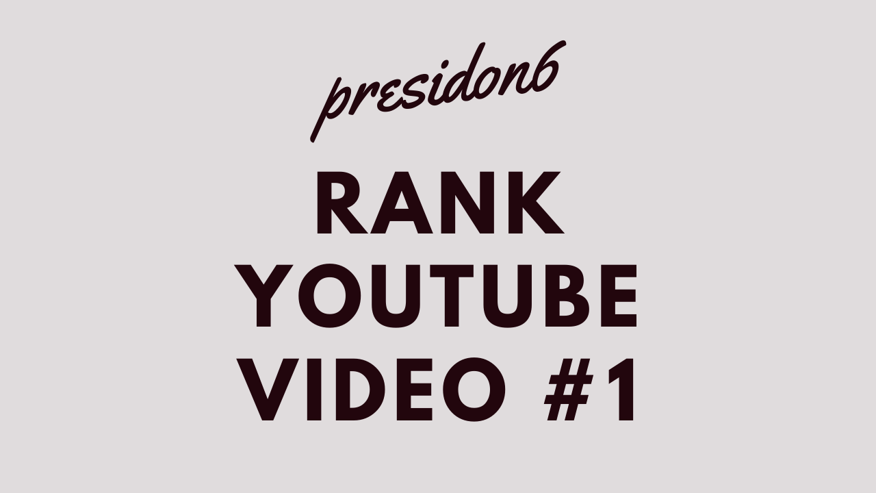 I will rank your youtube video on page one with seo