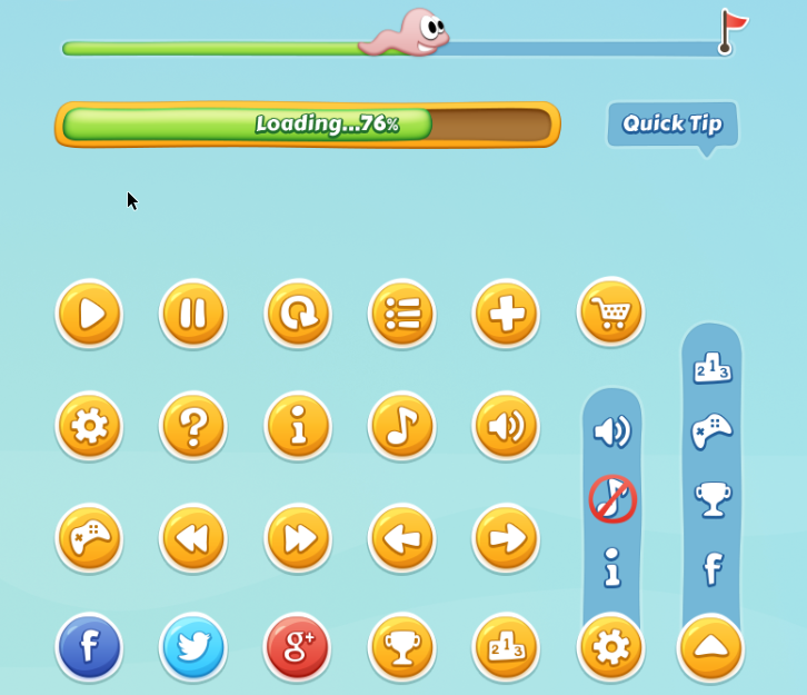 Full Game GUI PSD for Your First Game 