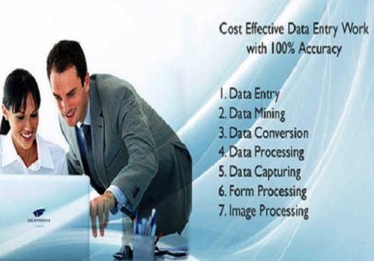 I will do any type of Data Entry, Dir Submission, Research, Data Processing, Mail Scraping Job.