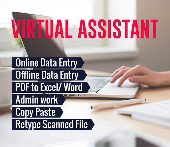 I will be your virtual assistant or personal assistant for data entry,copy paste work and any task