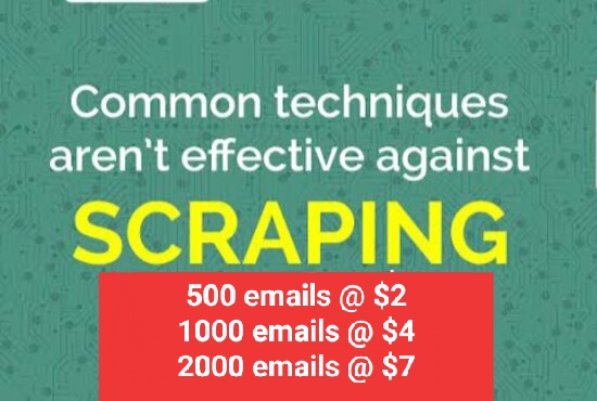I will scrap emails for your business
