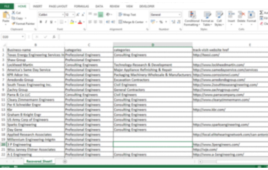 I will scrape business dictionary yellow pages