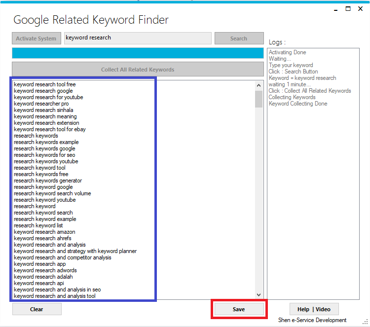 Google Related Keyword Finder - long tail keywords for google ads and seo