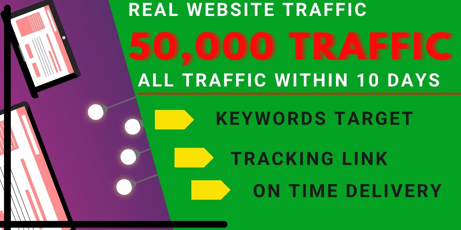 I WILL DRIVE 50000 TRAFFIC WITHIN 5 DAYS 