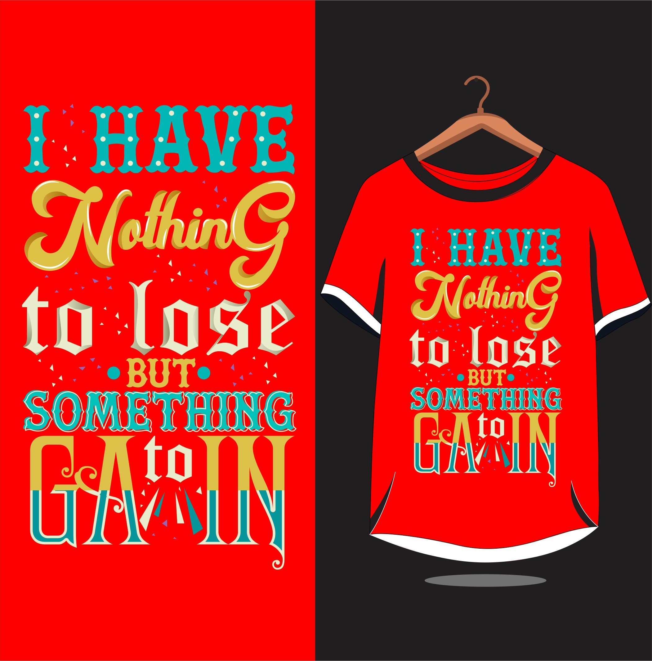 I will design an unique and professional t shirt with your choice