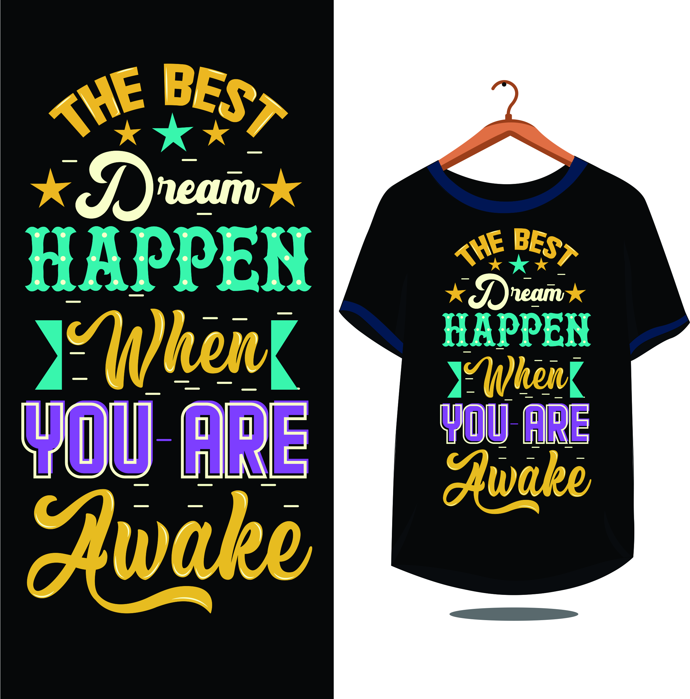 I will design an unique and professional t shirt with your choice