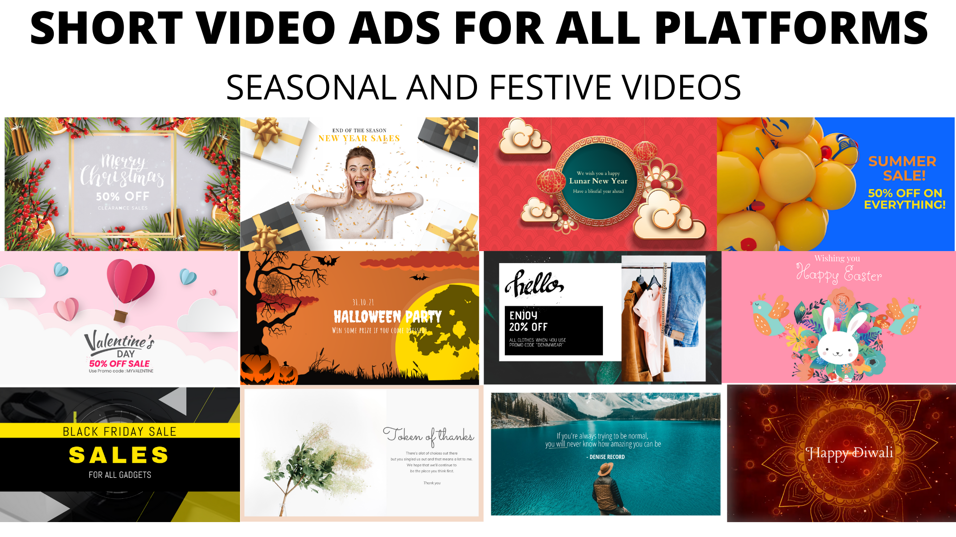 I will create scroll stopping video ads for all platforms