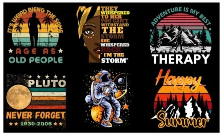 I will create 200 design t shirt designs for teespring,merch by amazon,redbubble