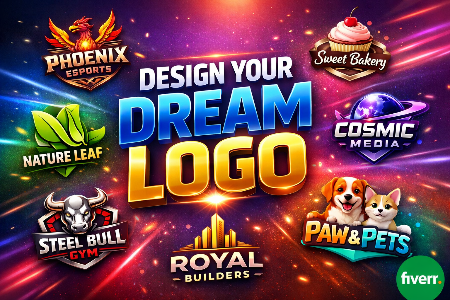 I will design a modern, unique & professional logo for your brand or business