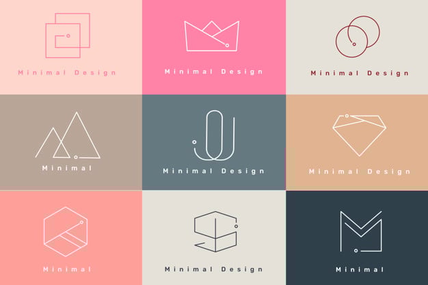 Graphic design of professional and creative logos
