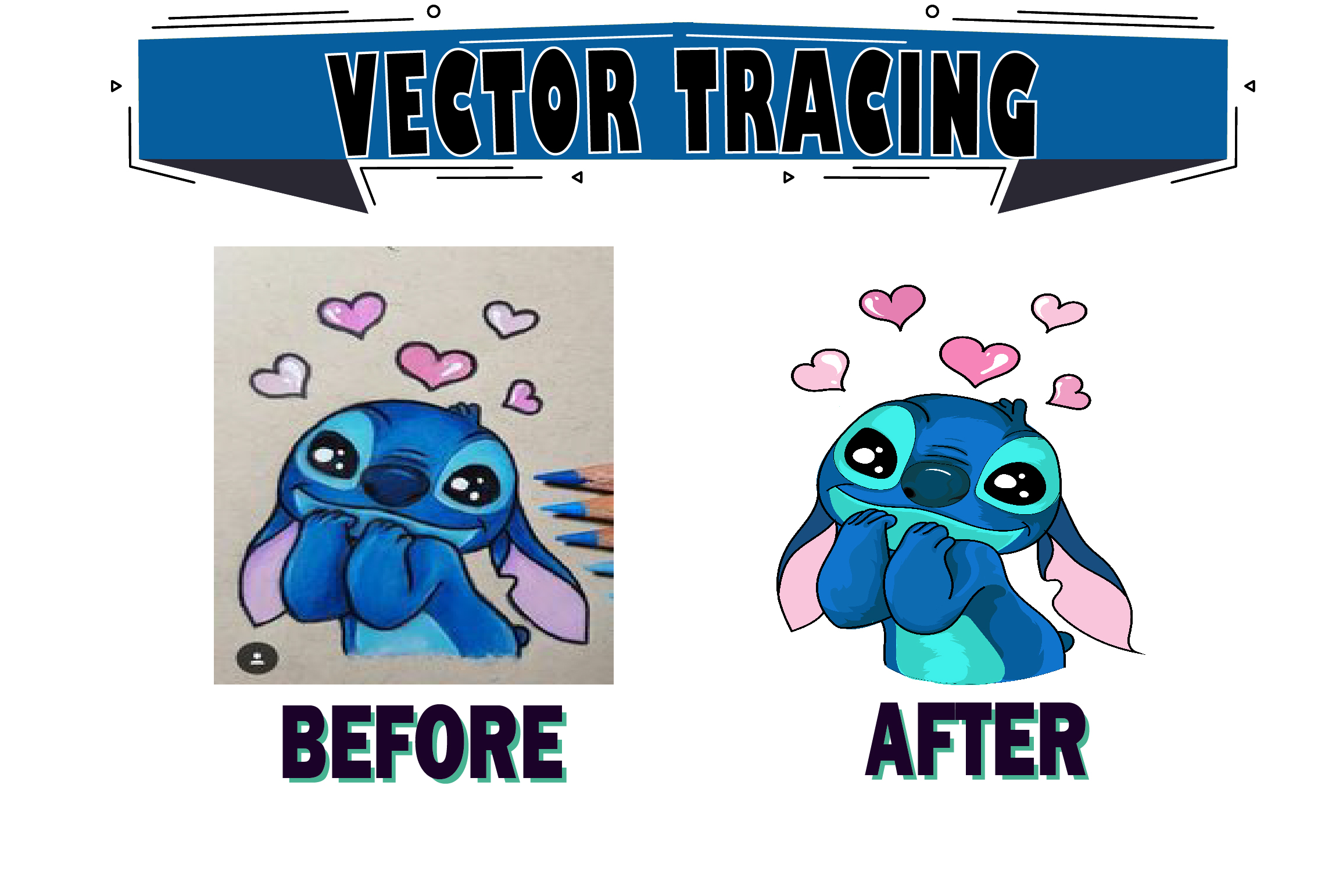 I will vectorize, do vector tracing of any logo or image