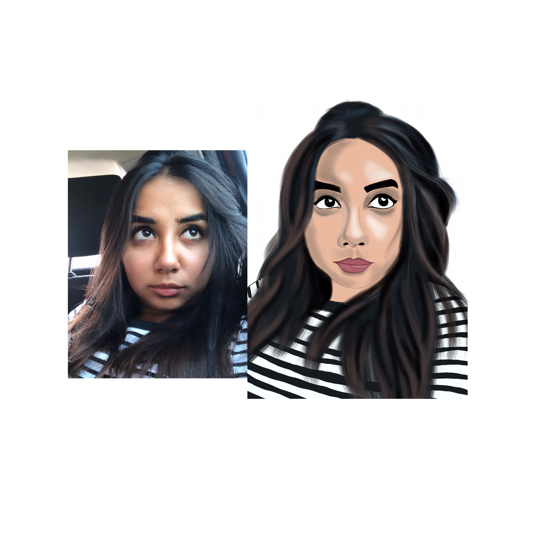 Get a Cartoon Sketch, Caricatures of yourself, (PS:- choose your background colour)