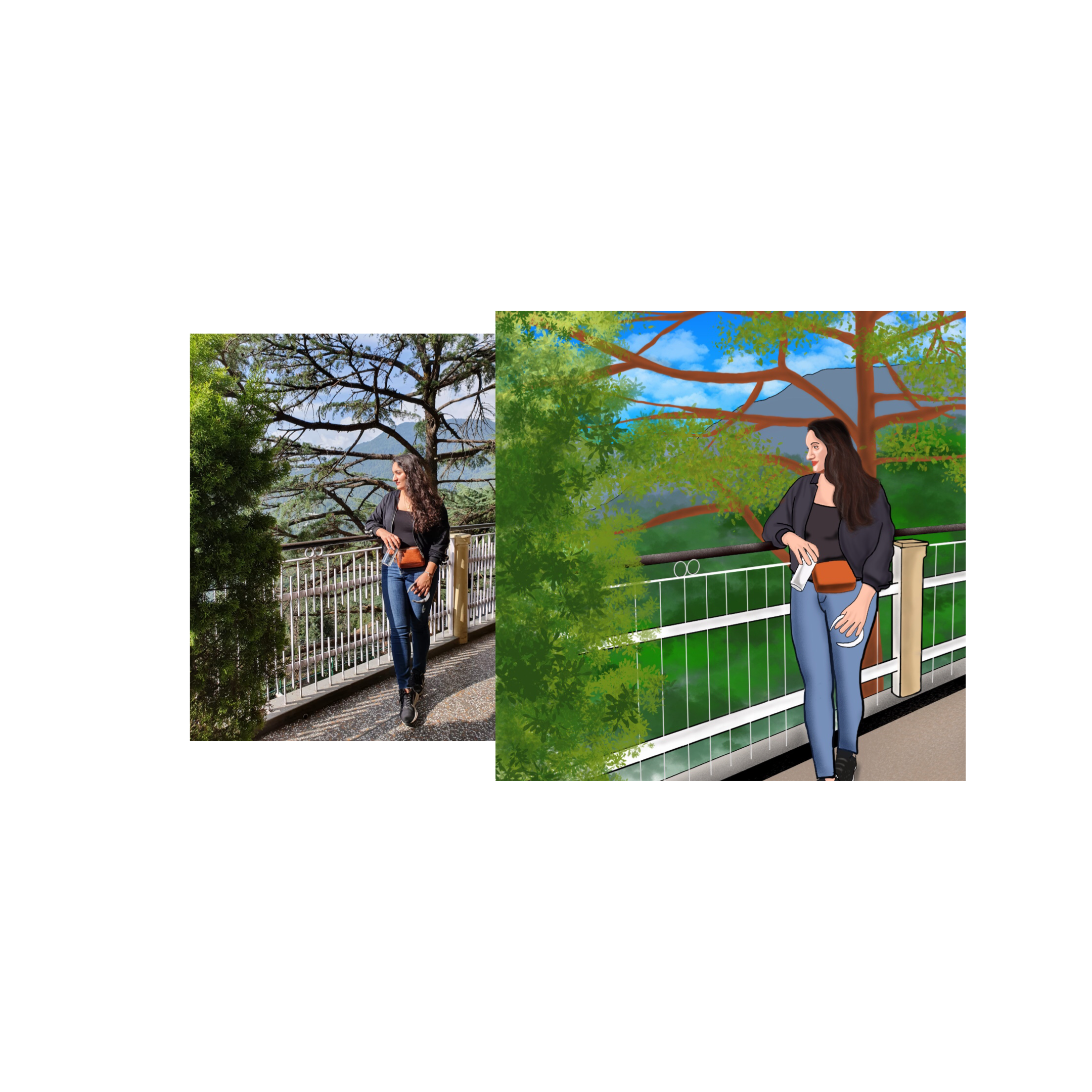 Get a Cartoon Sketch, Caricatures of yourself, (PS:- choose your background colour)