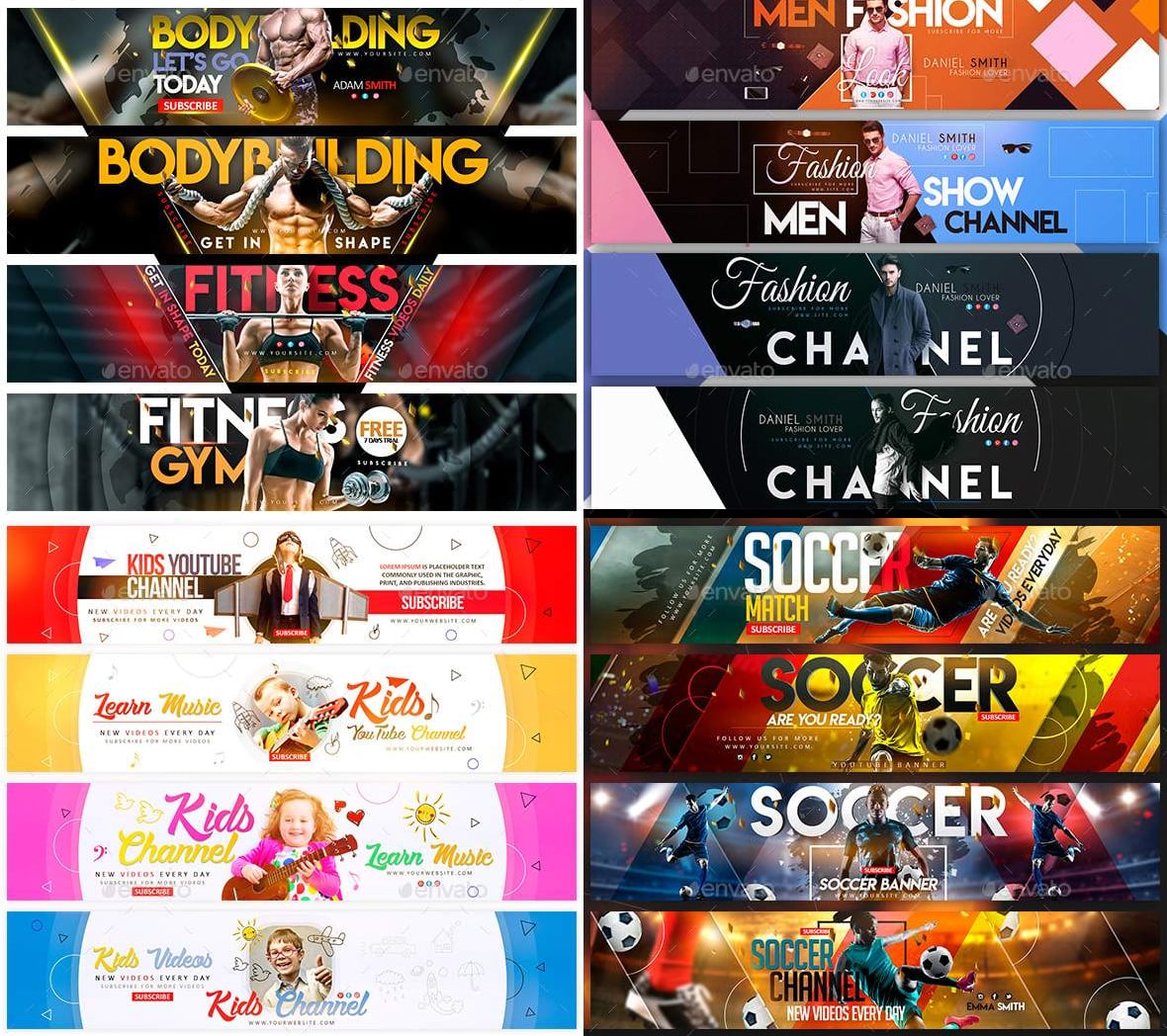 Design a Perfect and Professional Banner/Cover Youtube-Facebook