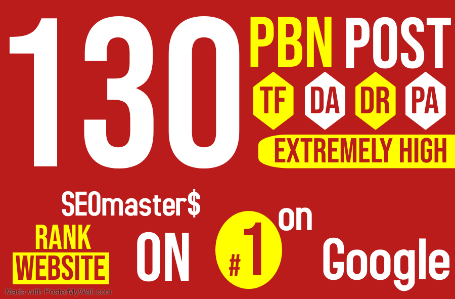 DR 62 - Get 130 PBNs Extremely good and unique domain Homepage Permanent PBN links