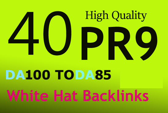 Create unique 40 pr10 pr9 high authority backlinks for $5