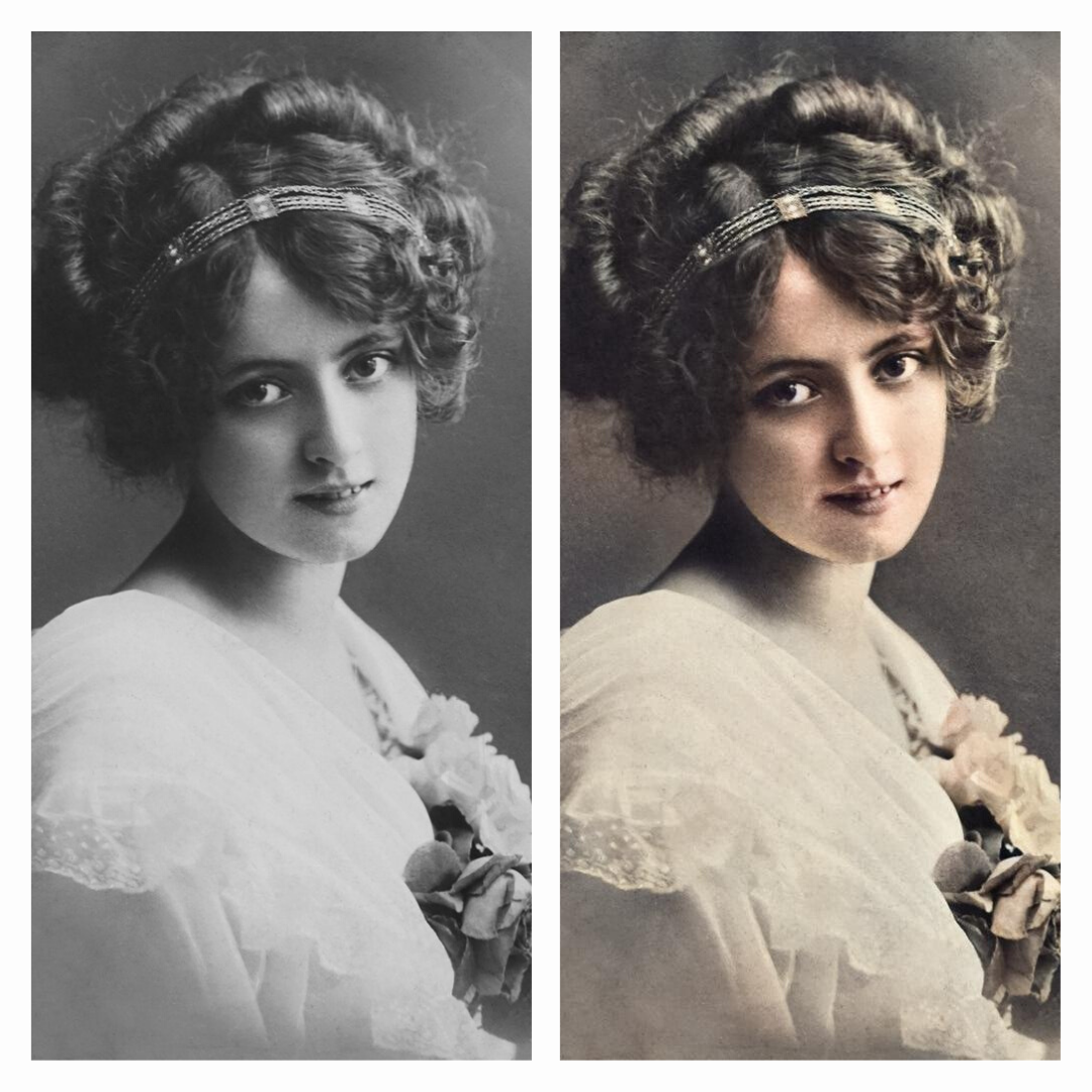 Adding Color to Black and White Photo