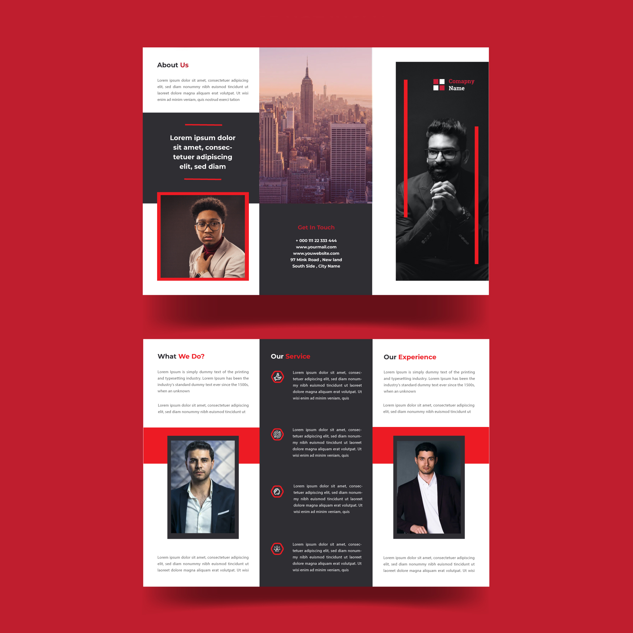I will design a business trifold brochure, corporate brochure
