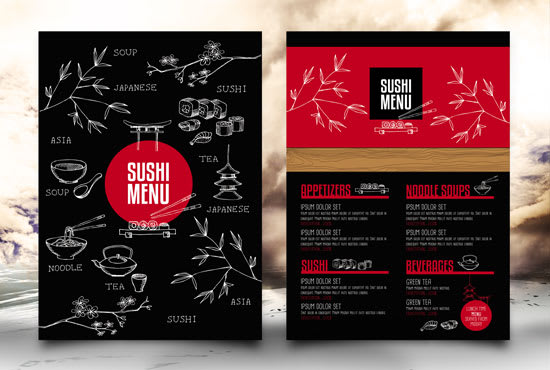 Your Professional classy menu design