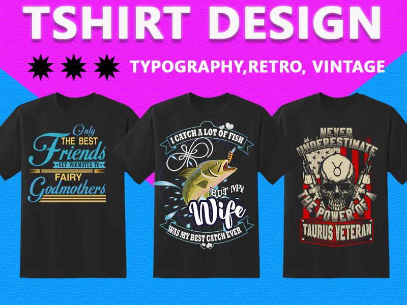 I will do amazing custom t shirt design