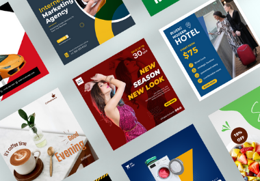 Create Two social media post, designs for your business or brand