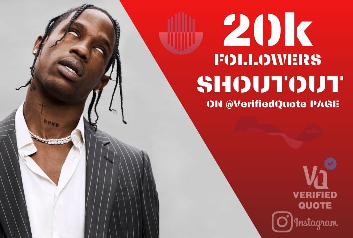 We will shoutout and promote your quote on our instagram and website