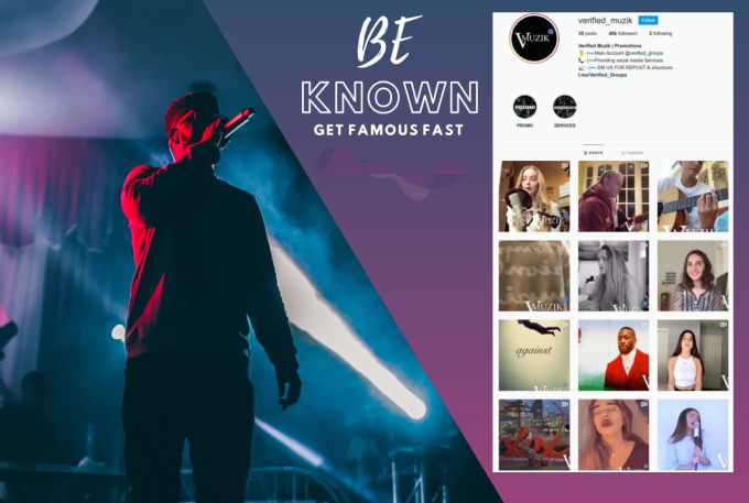 We will shoutout and promote music on our 50k instagram music page